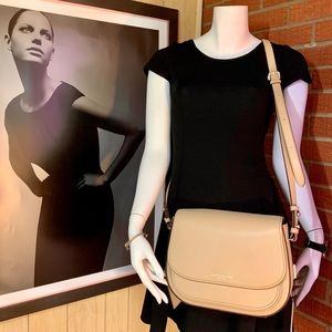 Marc Jacobs Rider Leather Crossbody Antique Beige